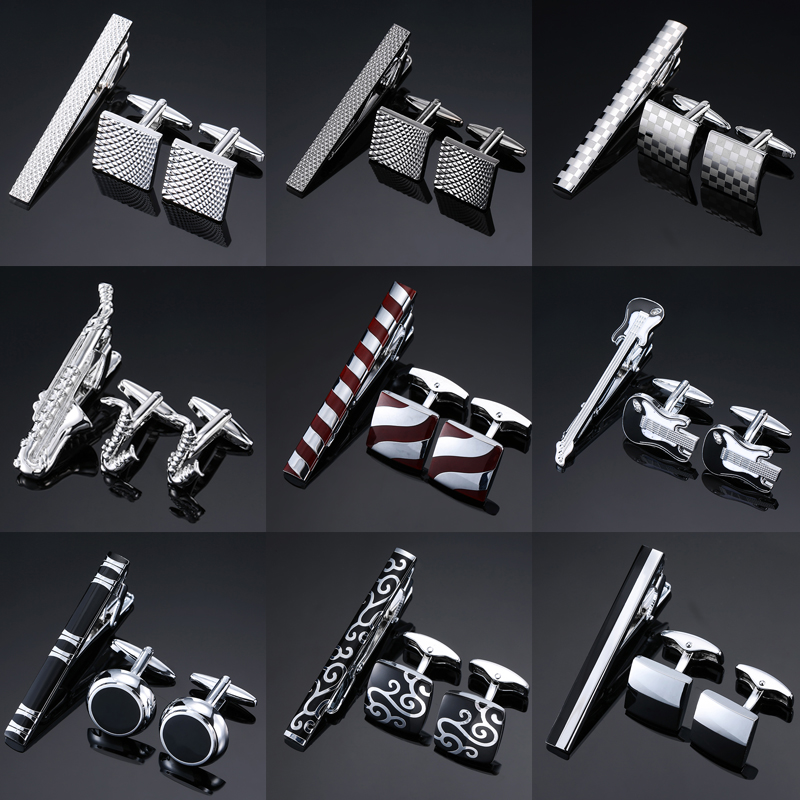 Ethnic Fashion Brands - Asスーパーヒーローカフリンクスネクタイピン真新しいファッションジュエリーボートアンカーサックスネクタイクリップメンズウェディングシャツバッジピンクリップギフト