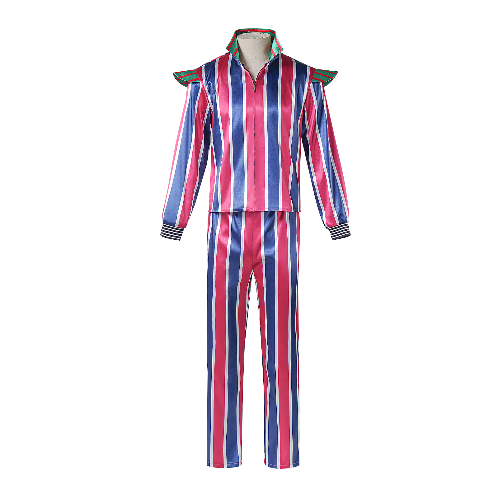 ハロウィンステージパフォーマンス衣装ストライプセット青とピン - Ethnic Clothing & Online Fashion Store Khaadi Us のレビューと価格