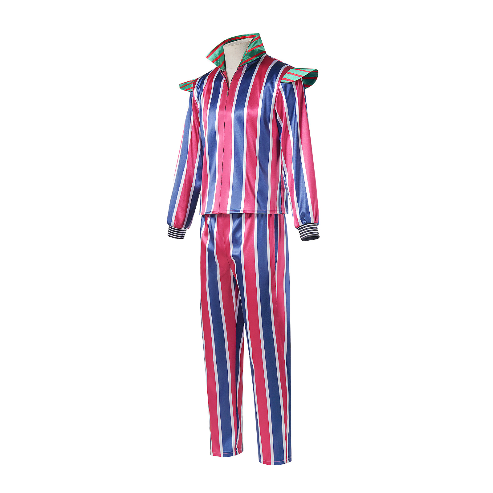 ハロウィンステージパフォーマンス衣装ストライプセット青とピン - Ethnic Clothing & Online Fashion Store Khaadi Us のレビューと価格