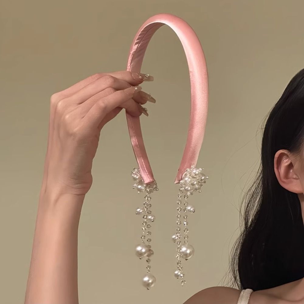 気質サテンタッセルベルヘアバンドクリスタルエレガントエスニッ - Ethnic Fashion Girls のレビューと価格