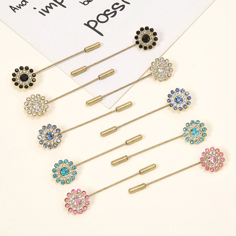 女性のための二層フラワーブローチピン,エレガントなエスニック - Ethnic Fashion Accessories のレビューと価格