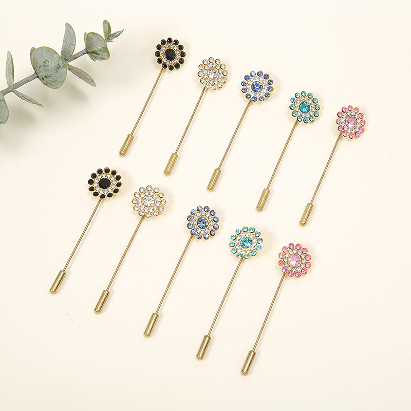 女性のための二層フラワーブローチピン,エレガントなエスニック - Ethnic Fashion Accessories のレビューと価格
