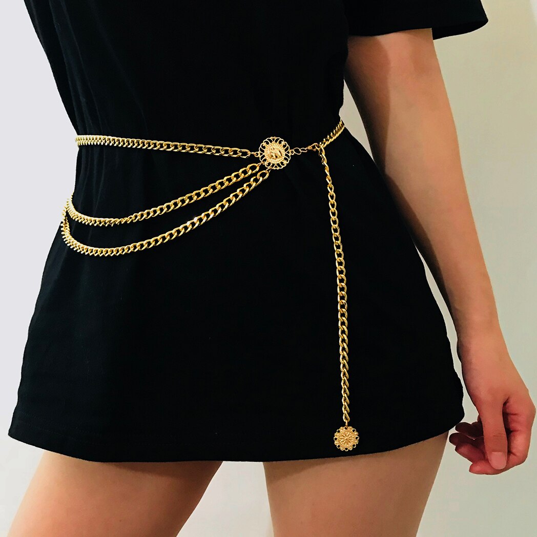 女性用ベリーベルトチェーン,自由奔放に生きるセクシーなヒマワ - Ethnic Fashion Accessories のレビューと価格