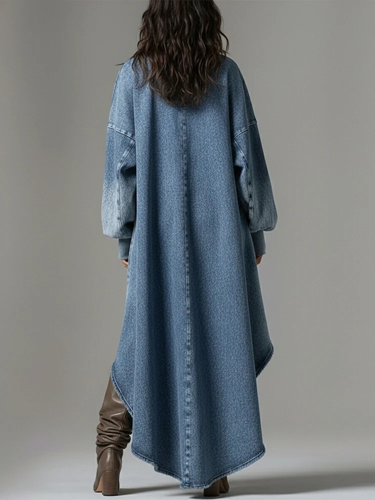 ファッションカジュアルVネックデニムワンピース レディース  - Ethnic Fashion Wear のレビューと価格