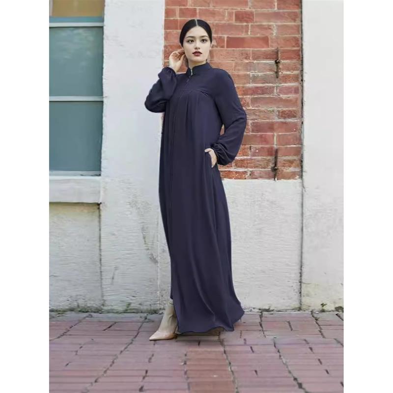 中東スタイルのドレス レディースファッション スタンドカラー - Ethnic Fashion Wear のレビューと価格