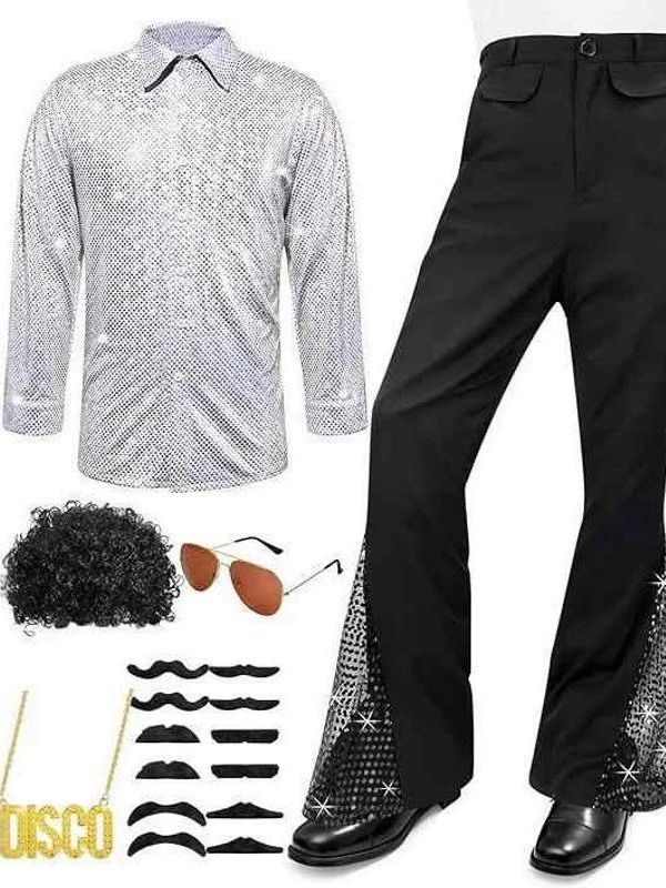 メンズディスココスチューム スパンコールシャツ ステージパフ - Ethnic Clothing & Online Fashion Store Khaadi Us のレビューと価格